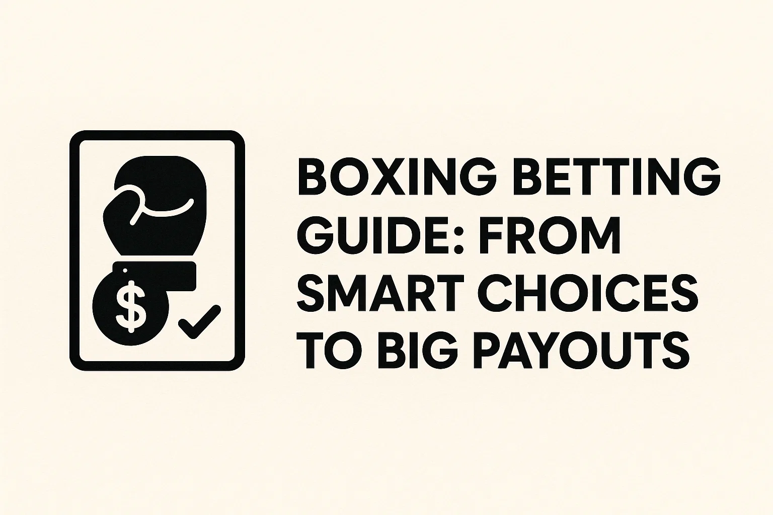 Boxing Betting Guide: From Smart Choices to Big Payouts