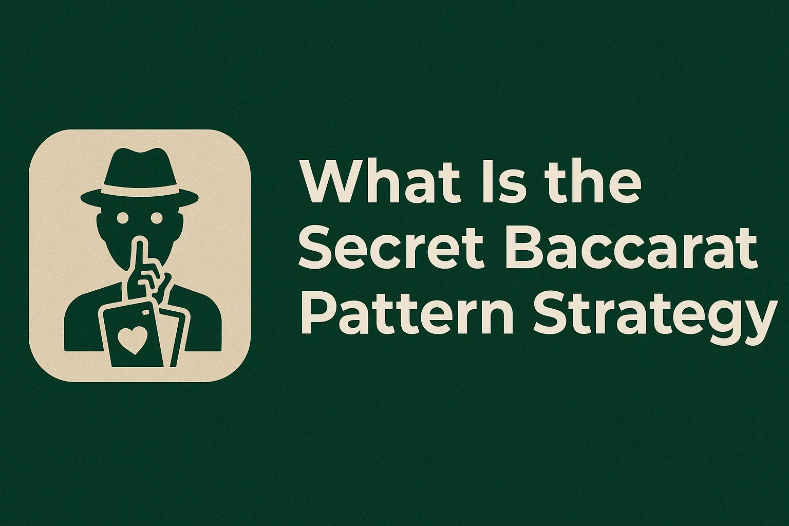 What Is the Secret Baccarat Pattern Strategy?